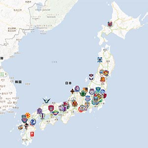 Football clubs in Japan - ZENGAMEN MAP